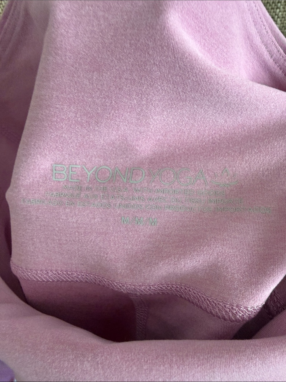 NEW WITH TAGS! Beyond Yoga High-Waist Lavender Pink Leggings. - Picture 5 of 8